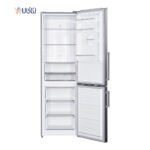 یخچال فریزر فریزر پایین جی پلاس مدل K312 نقره ای
