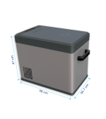 ابعاد یخچال خودرو ایستکول مدل TM-4040-DC